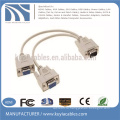 Оптовый кабель 15pin 3 + 6 VGA к VGA 1 мужчина к 2 женщине